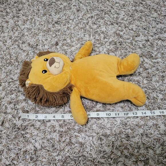 Lion 14 inch Plush Brown Fuzzy Mane King Of The Jungle Cat Stuffed Animal Toy - Picture 4 of 4